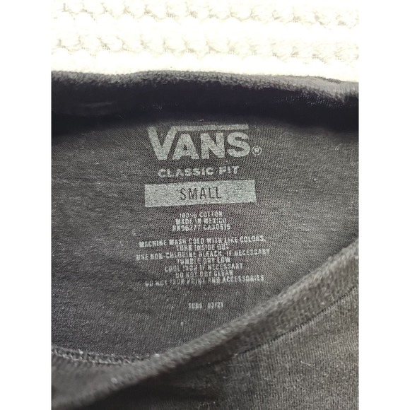Vans Shirt Womens Small Black Spider Web Classic Fit Tee - Picture 4 of 7